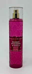 1 NEW BATH & BODY WORKS BOURBON STRAWBERRY VANILLA FRAGRANCE MIST BODY SPRAY 8OZ - Picture 1 of 4