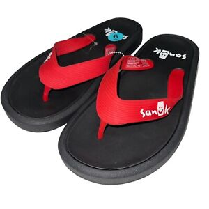 Sanuk Sidewalker Flip Flops Thong Sandals Waterproof Rubber Beach Unisex Slip On