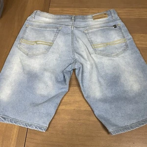 Buffalo David Bitton Shorts Mens 35 Evan-X Jorts Jean Stretch Thick Stitch Y2K - Picture 1 of 10