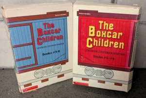 Vintage Boxcar Children Box Sets : Books #1 -4 & #5-8 Slipcase Chandler Warner - Picture 1 of 8