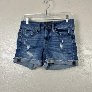 Pantalones Cortos de Jean SO Favorite Midi Talla 3 Azul Denim Envejecido Corte - Imagen 1 de 9