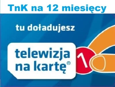 CANALPLUS POLSKA 1 rok Telewizja na scheda ricarica NC+ TVN Doladowanie Polsat TnK NC+ Zasilenie