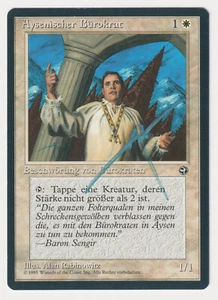 Signed German Aysen Bureaucrats LP Homelands Artist Alan Rabinowitz MTG Misprint - Picture 1 of 3