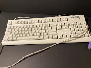 SK-2502 HP KEYBOARD PC COMPATIBLE C4732-60301 RARE Vintage UOS - Picture 1 of 4