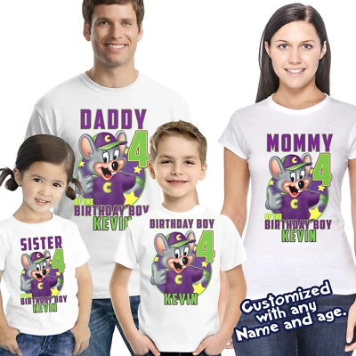 Lindo Ratón Camisa Cumpleaños Personalizada Camisa Cumpleaños Nombre Edad, Foto 1 de 4