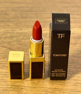 Tom Ford Lip Color Lipstick 16 Scarlet Rouge Mini Travel Size 0.03 oz. (1g) NIB - Picture 1 of 10