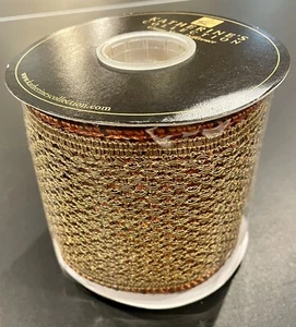 Katherine's Collection Nastro metallico rame cablato 4"x5 Yd 05-550119 - Foto 1 di 3