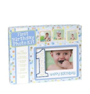 C.R. Gibson Photo Prop Kit - First Birthday Boy Blue