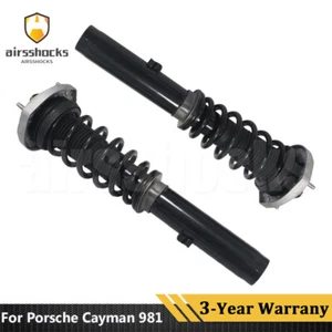 2x Front Air Shock Absorbers w/Electric 2013-2016 For Porsche Cayman Boxster 981 - Picture 1 of 10