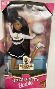 RARE 1996 Vintage Mattel Georgia Tech University Barbie NIB 19427 - Picture 1 of 5
