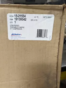 A/C Compressor ACDelco Genuine 19130042 GM Original NOS 15-21534 - Picture 1 of 2