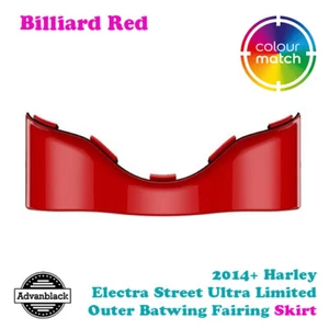 Billiard Red Outer Batwing Fairing Skirt for 14+ Harley Street FLHX - Picture 1 of 6