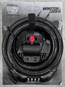 Monster Lock - Guard 15 Combo Cable Bike Lock - Picture 1 of 2