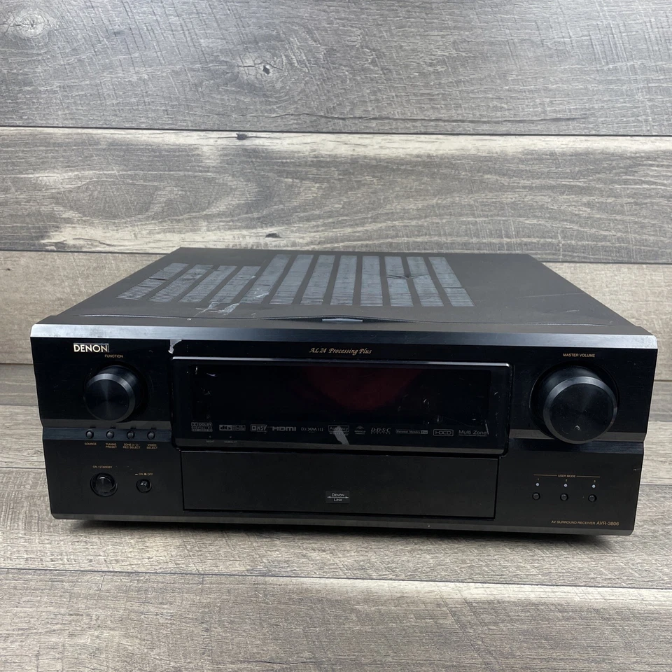 Denon AVR-3806 AL 24 Processing Plus HDMI AV Surround Sound Receiver 7.1 Channel - Image 1 of 4