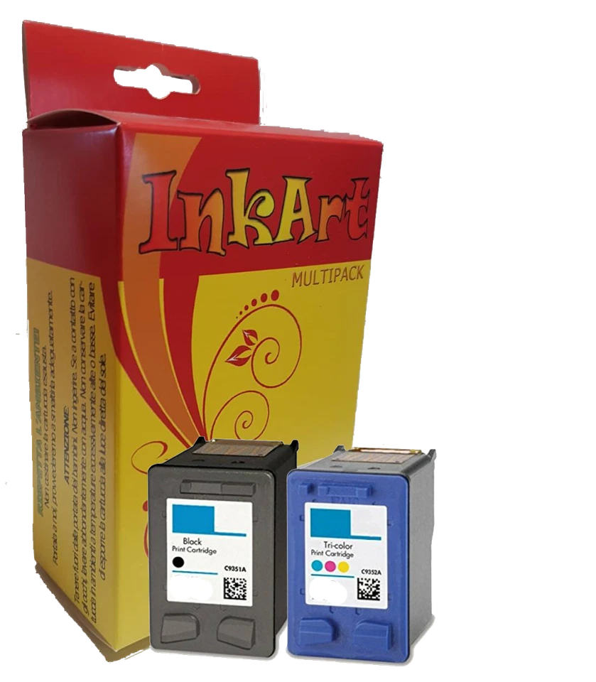 CARTUCCE compatibili HP 27 + HP 28  (C8727A+C8728A) Rigenerate - Immagine 1 di 1