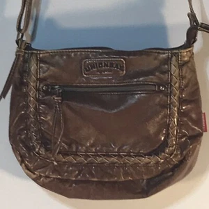 Unionbay Golden Brown Faded Soft Faux Leather 11.5HX9.5W Crossbody Bag - Picture 1 of 6