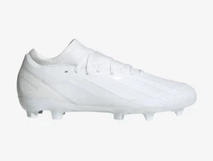 Adidas Herren X Crazyfast.3 fester Untergrund Fußballschuhe Größe 12 neu mit Etikett weiß auf weiß - Bild 1 von 8