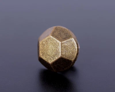 50pc10MM Antique Brass Hexagon Flat Fast Leathercraft Studs Rivet Decorative - Image 1 of 4