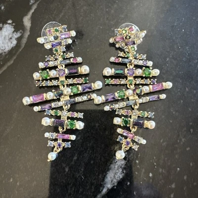 Kendra Scott Madelyn Statement Earrings in gold Multi Mix  MSRP $250 - Image 1 of 3