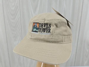 Baseballkappe Mütze Devils Tower hellbraun bestickt Strapback - Bild 1 von 16