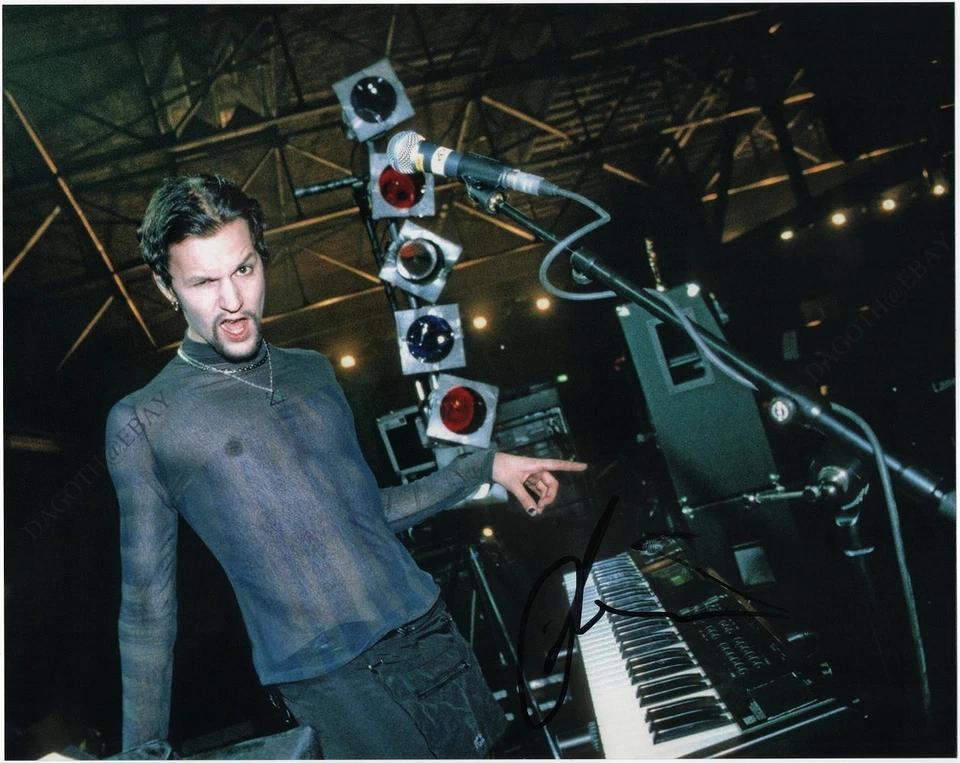 HIM 8x10 Photo JUSKA SALMINEN Razorblade Romance Love Metal Joy Autograph SIGNED - Image 1 of 1