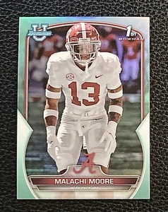 2022 Malachi Moore Bowman U #74 Aqua Refractor 1st /299 Alabama - Picture 1 of 2