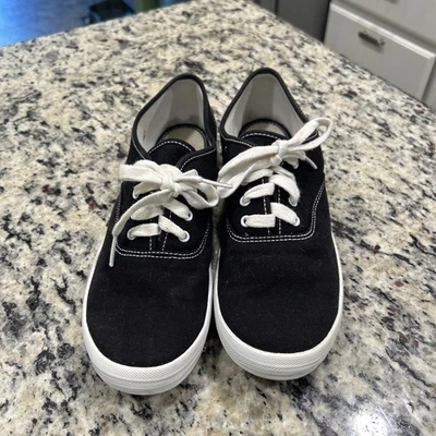 Women’s Keds Lace Up Black Sneakers Women’s Size 8.5 ￼ - Image 1 of 4