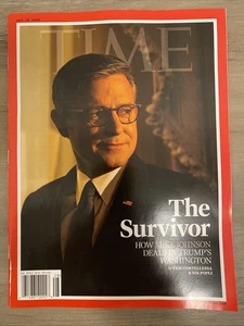 MIKE JOHNSON Time Magazine August 18, 2025 THE SURVIVOR Donald Trump - New - Picture 1 of 2