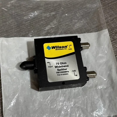 Wilson 859993 75 Ohm 2 Port 700x2500MHz Wideband Splitter Female Connectors - Image 1 of 4