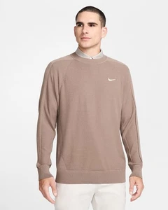 Sz Large - Nike Tour Men's Golf Sweater, Mink Brown/Pale Ivory - Picture 1 of 6