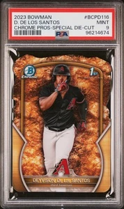 2023 Bowman Chrome #BCPD116 Deyvison De Los Santos Gold Nugget #/49 PSA 9 - Picture 1 of 2