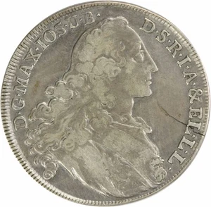 1765 TH Germany-Bavaria 1 Thaler KM519.1 VF Uncertified #711 - Picture 1 of 2