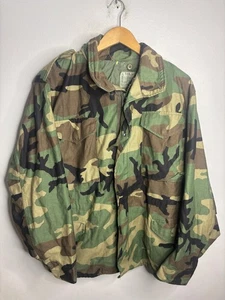 US Army Feldjacke Herren Small Regular Woodland Camo M-65 Cold Weather YKK - Bild 1 von 6