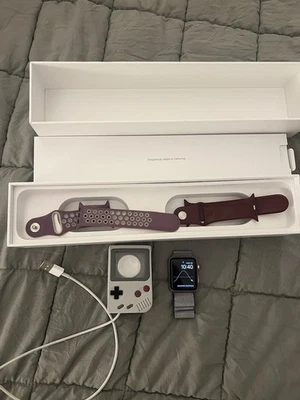 Apple Watch Series 3 42mm Rose Gold Aluminium Case Bundle W/ 3 Bands - Image 1 of 4