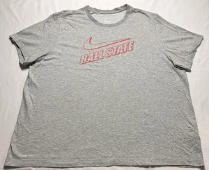 Camiseta de fútbol americano Nike Dri Fit de Ball State Cardinals 3XL XXXL gris BSU Just Do It - Imagen 1 de 8