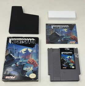 NES Nintendo - Nightshade - CIB Complete in Box - Tested (Ultra, 1992)