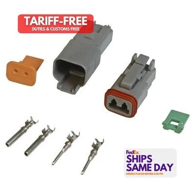 Msd Ignition 8183, Kit Deutsch 2-Pin Connector High Performance & Racing Parts - Image 1 of 4