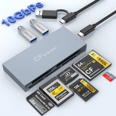 8 in 1 CFexpress Type B Card Reader, 10Gbps Multi CF Express Reader for CFexp... - Bild 1 von 4