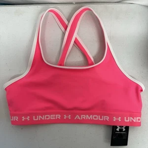 Sujetador cruzado rosa Under Armour YXL para niñas nuevo envío gratuito - Imagen 1 de 5