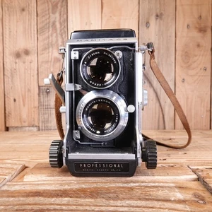 MAMIYA C3 PROFESSIONAL TLR Kamera + 80mm f2.8 Objektiv + 180mm Maske - Ersatzteile - Bild 1 von 8