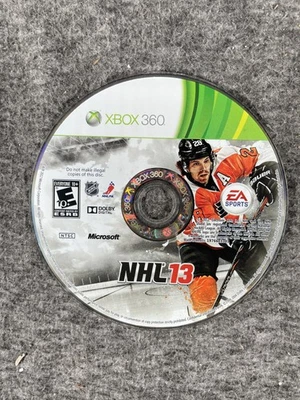 NHL 13 Microsoft Xbox 360 Video Game Disc Only EA Sports Hockey NTSC ESRB E10+ - Image 1 of 3
