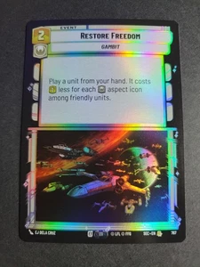 Restore Freedom (Foil) 767 Rara Star Wars Segreti del Potere - Foto 1 di 2