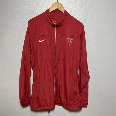 Nike USC Trojans Cortavientos Hombre’s 3XL Rojo Manga Larga Chaqueta Nike Better World Foto 1 de 4