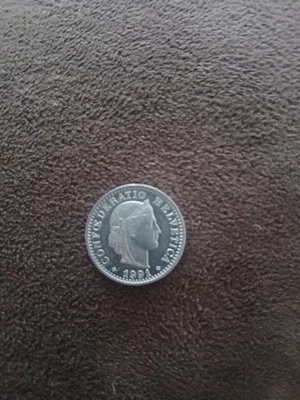 1991 Швейцария 20 центов Rappen в отличном состоянии новом E. - Изображение 1 из 4