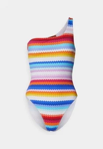 BNWT Auth Missoni Zigzag print one-shoulder one-piece swimming costume XS AW25 - Imagen 1 de 15
