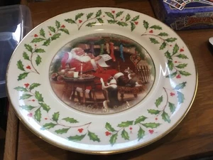 LENOX COOKIES FOR SANTA 9.5 INCH PLATE - Picture 1 of 3