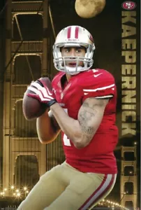 Colin Kaepernick San Francisco 49ers Poster 24x36 - NFL Football Wall Art Print - Picture 1 of 6
