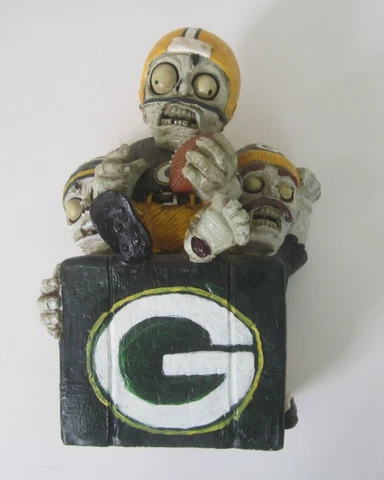 Green Bay Packers 3 Zombies Monster Figures By Forever Collectibles NFL Football Cover