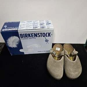NEW! Birkenstock Suede Leather ASCOT Shoes Color: Taupe; Size: EU42 / L11 / M9 - Picture 1 of 11