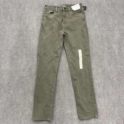 A New Approach Green Denim High Rise Straight Leg Jeans Womens Size 6 - Image 1 of 4